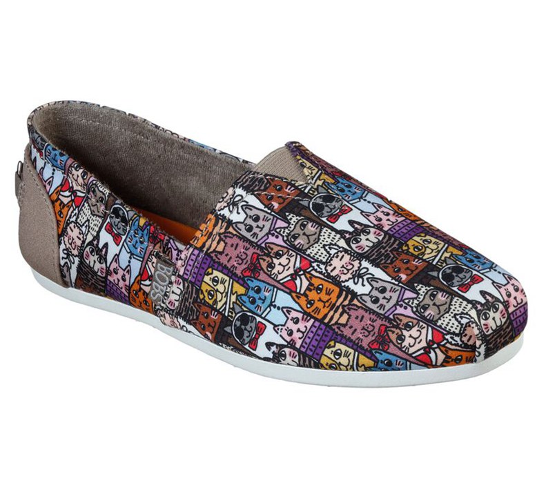 Skechers Bobs Plush - Uptown Kitty - Womens Flats Shoes Multicolor [AU-AS7805]